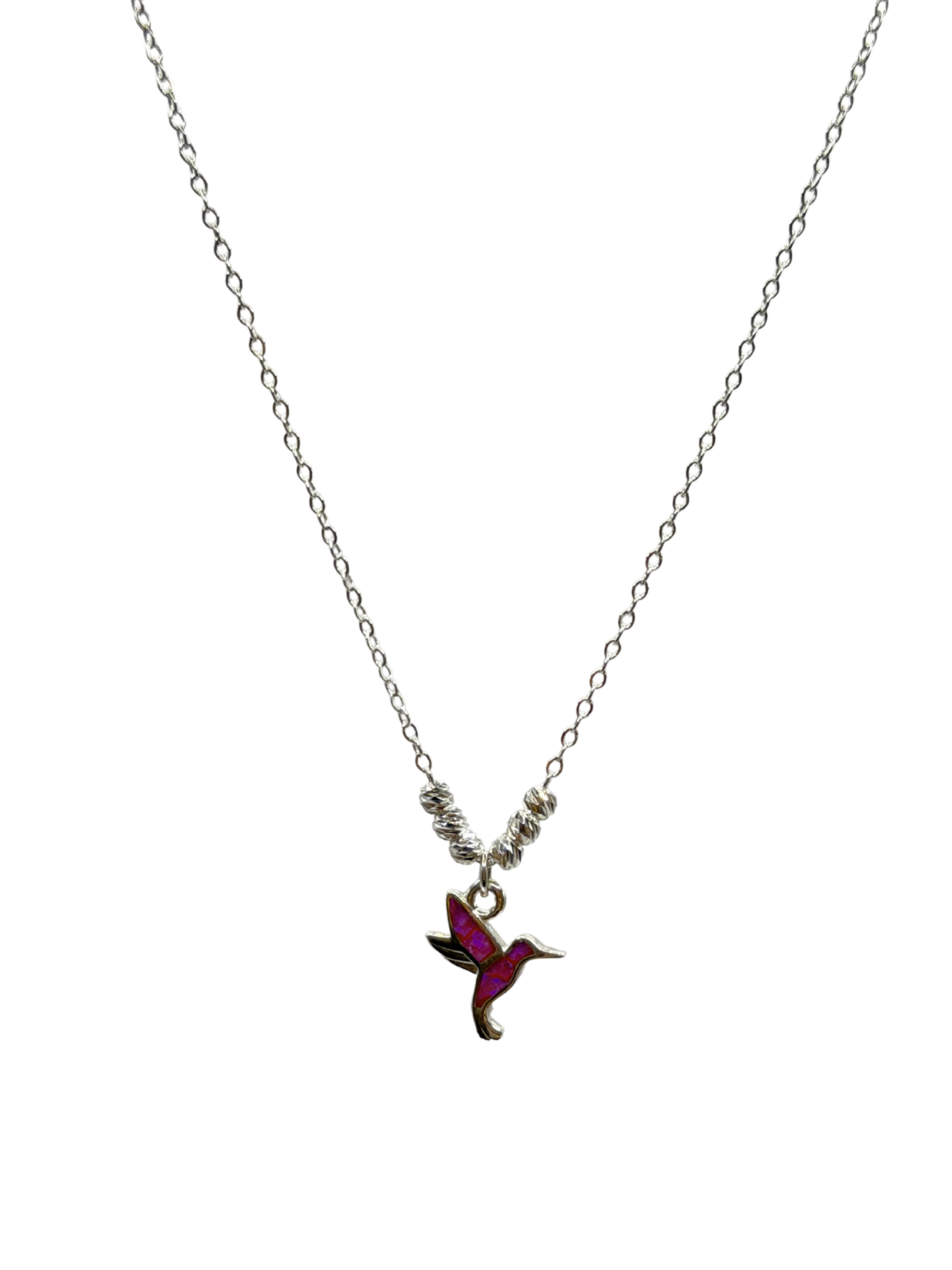 Collar ópalo colibrí