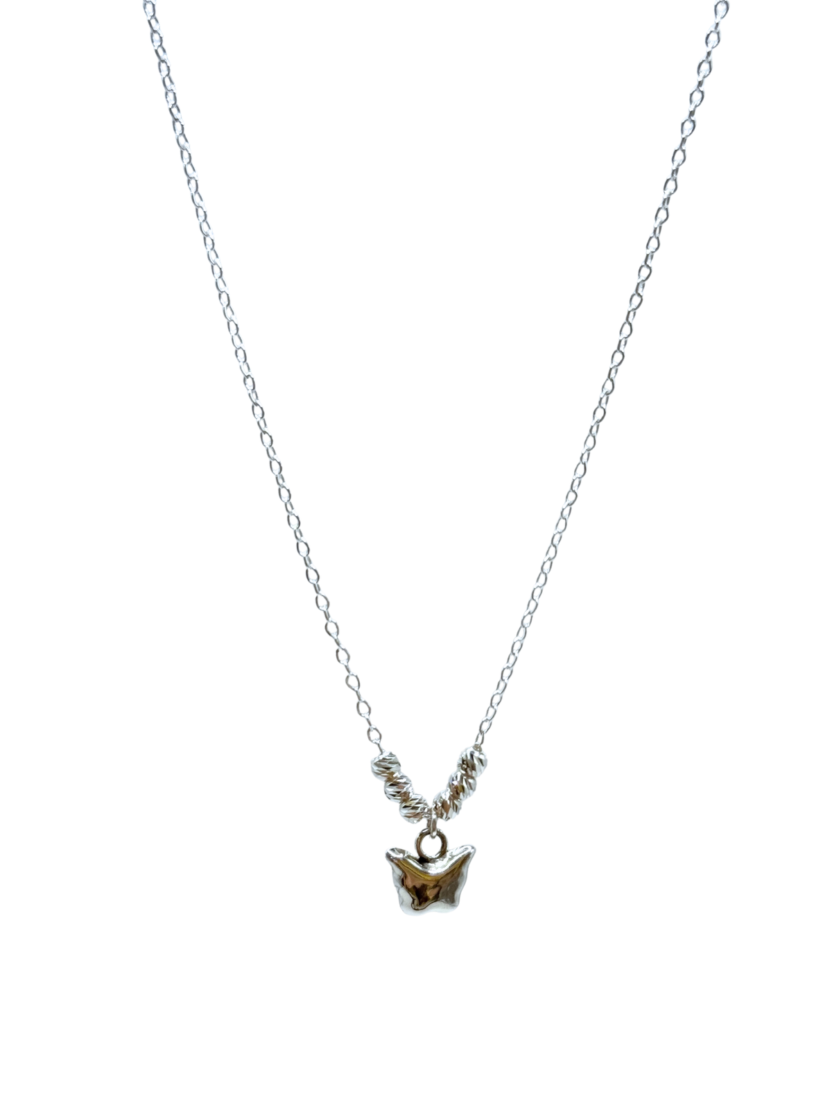 Collar mariposa bombeada