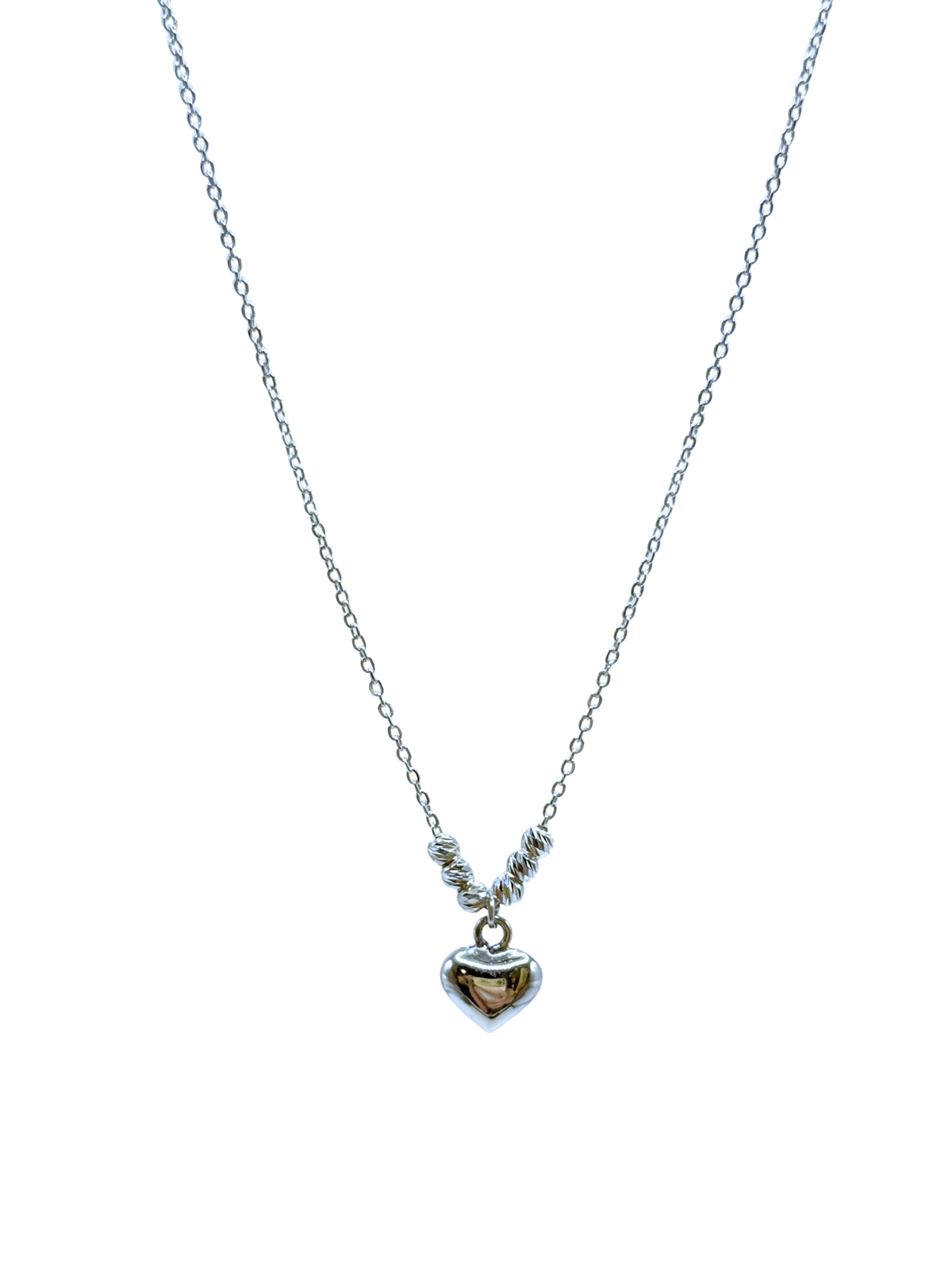 Collar corazón bombeado