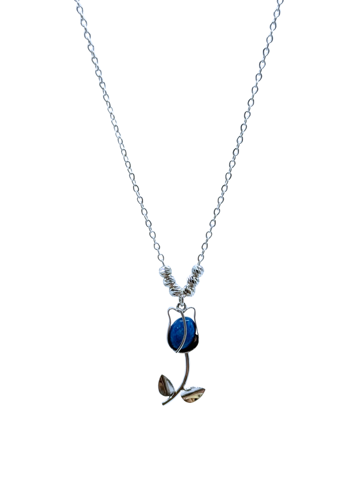 Collar flor lapizlazuli