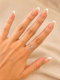 Anillo flor delgada