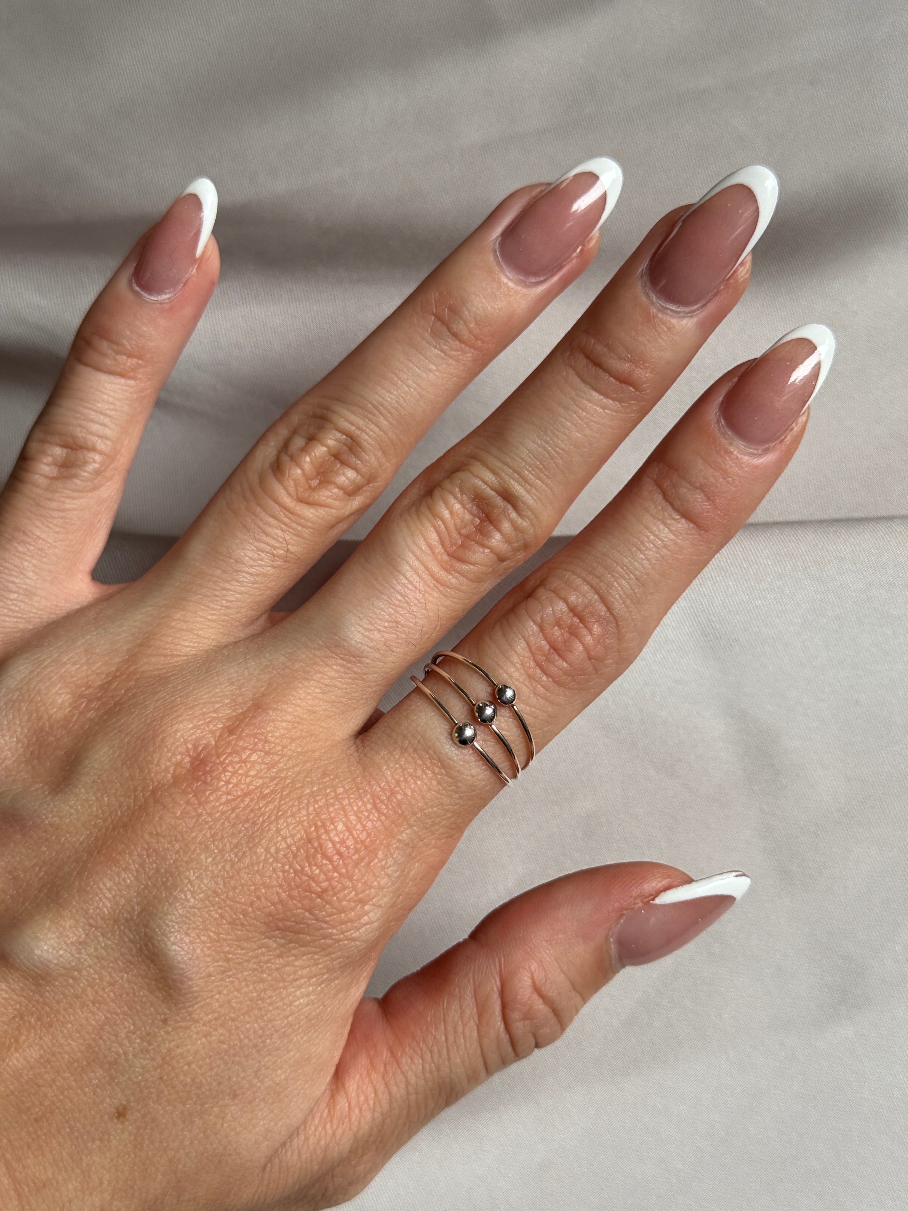 Anillo triple bolita